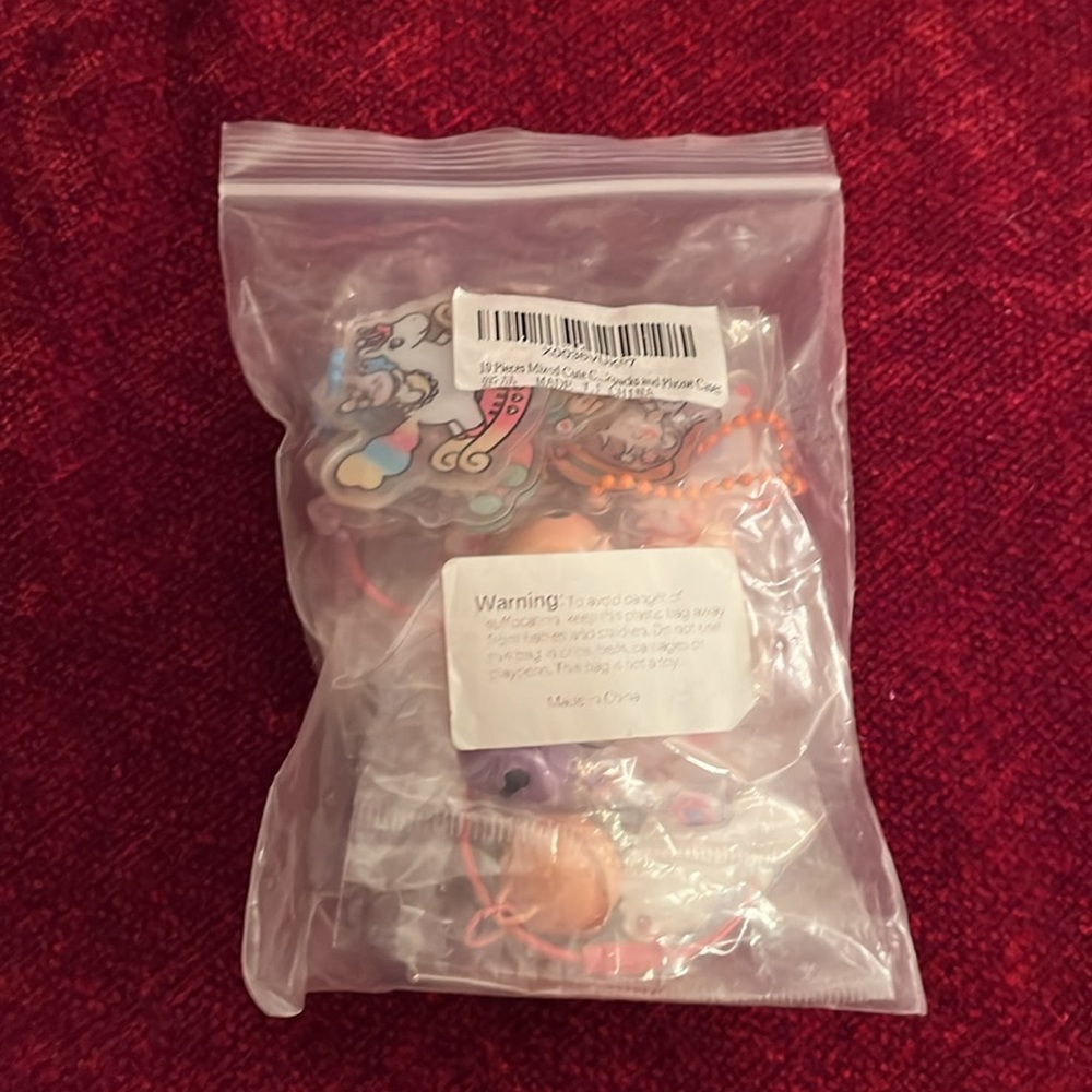 Set of 10 Kawaii-Style Cartoon Bag Charms, Keychains NEW - Picture 10 of 10